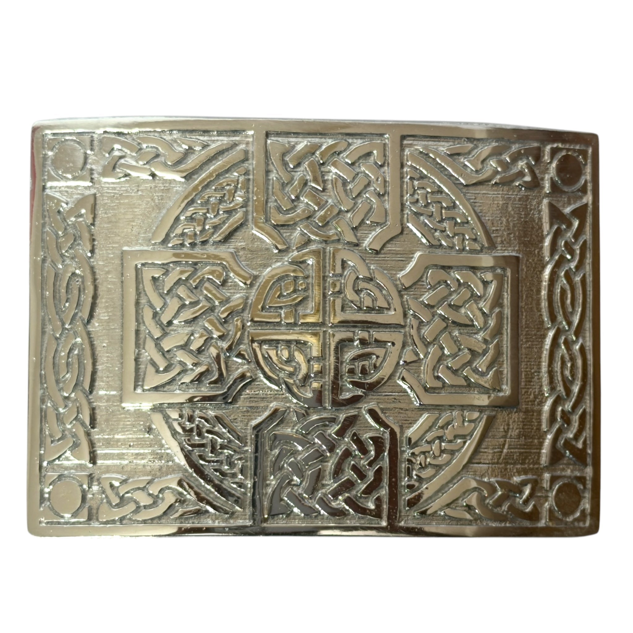 Kilt Belt Buckle Celtic Knot Cross Design - Imperial Highland Supplies