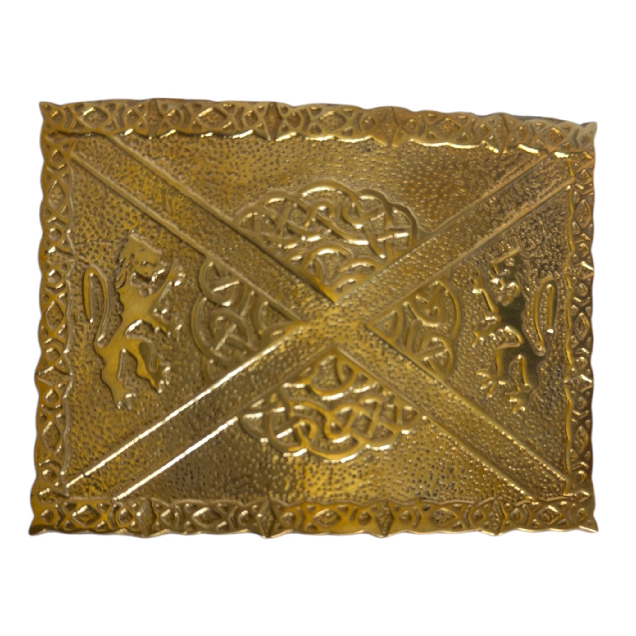 Kilt Belt Buckle Saltire Flag - Imperial Highland Supplies