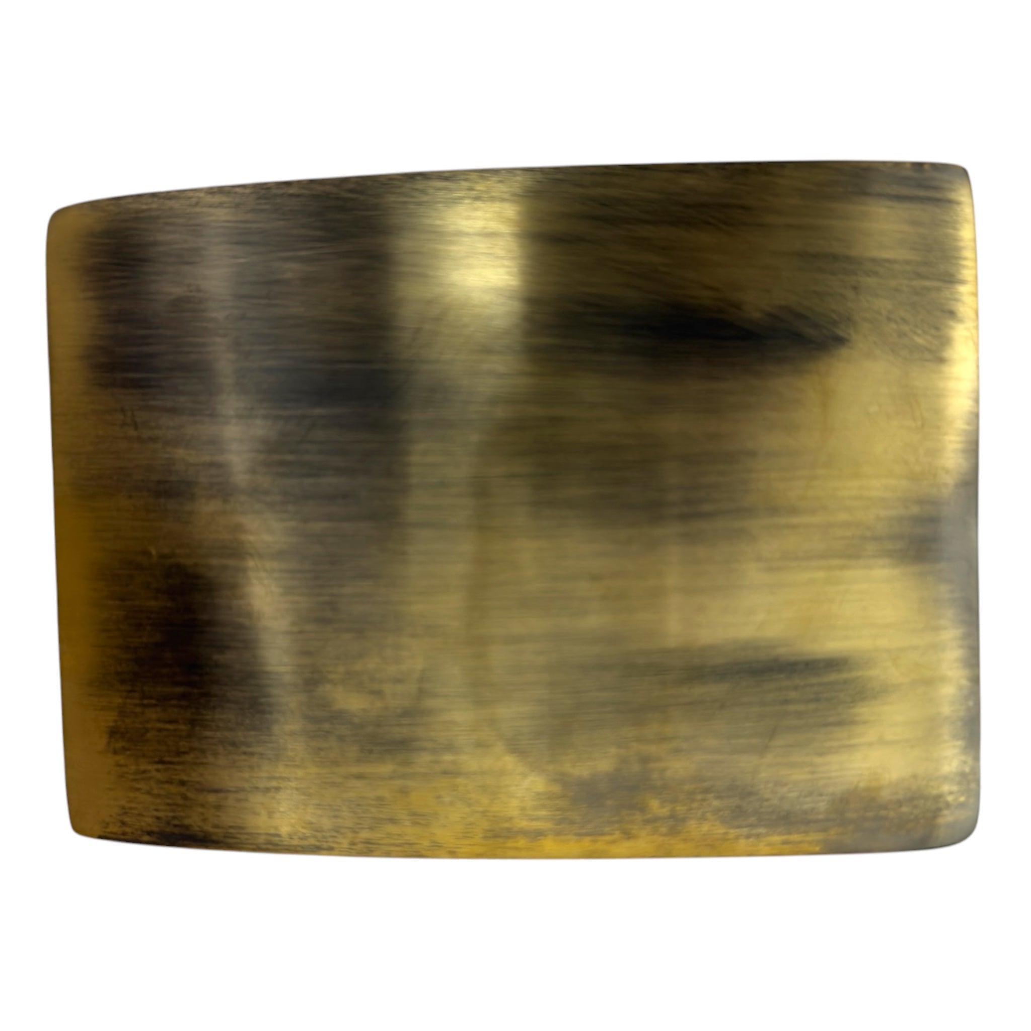 Kilt Belt Buckle Solid Plain Antique Brass Color - Imperial Highland Supplies