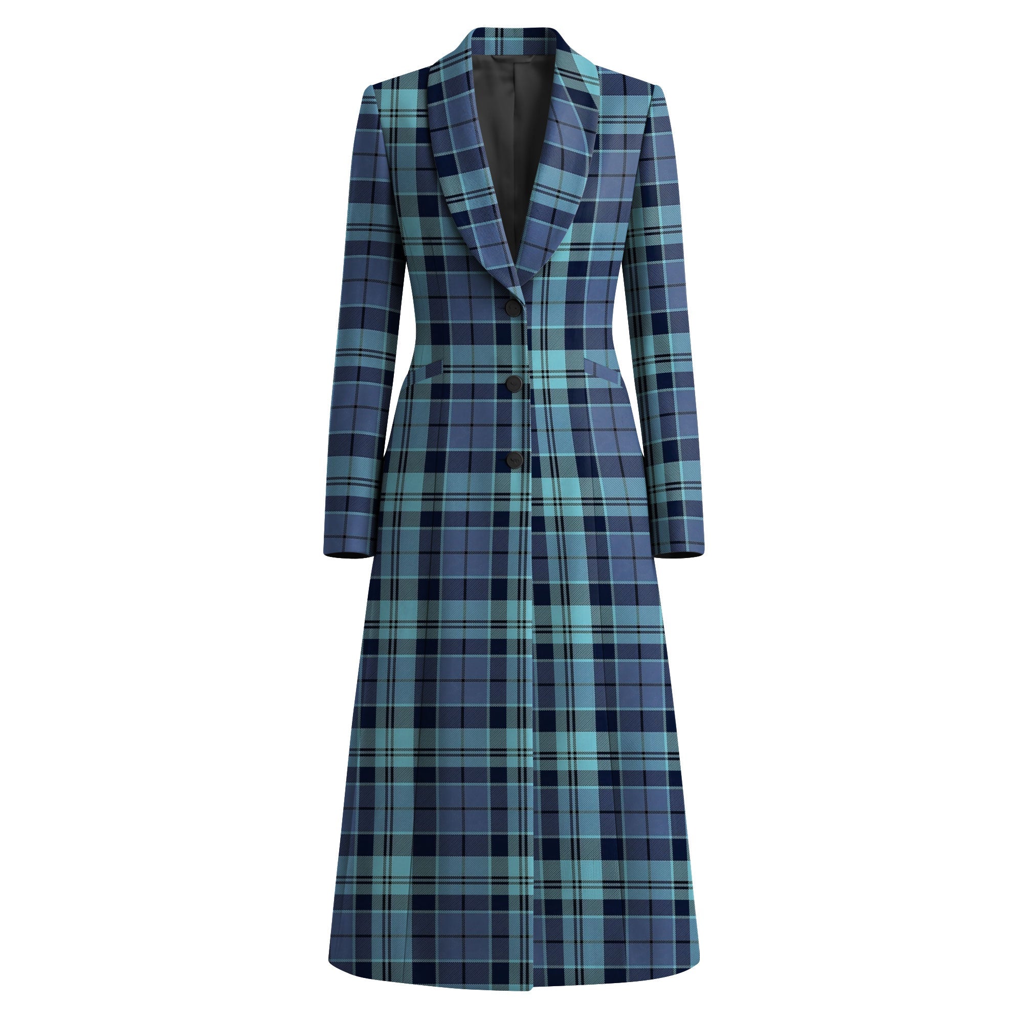 Women's Longline Tartan Jacket - Imperial Highland Supplies