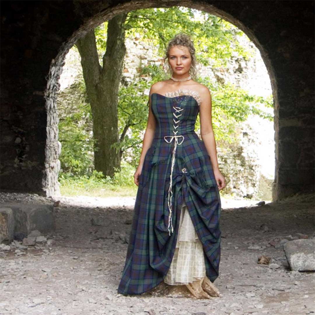 Bella Tartan Wedding Dress – Imperial Highland Supplies