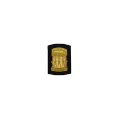 Drum Badge Gold Bullion On Black - Imperial Highland Supplies