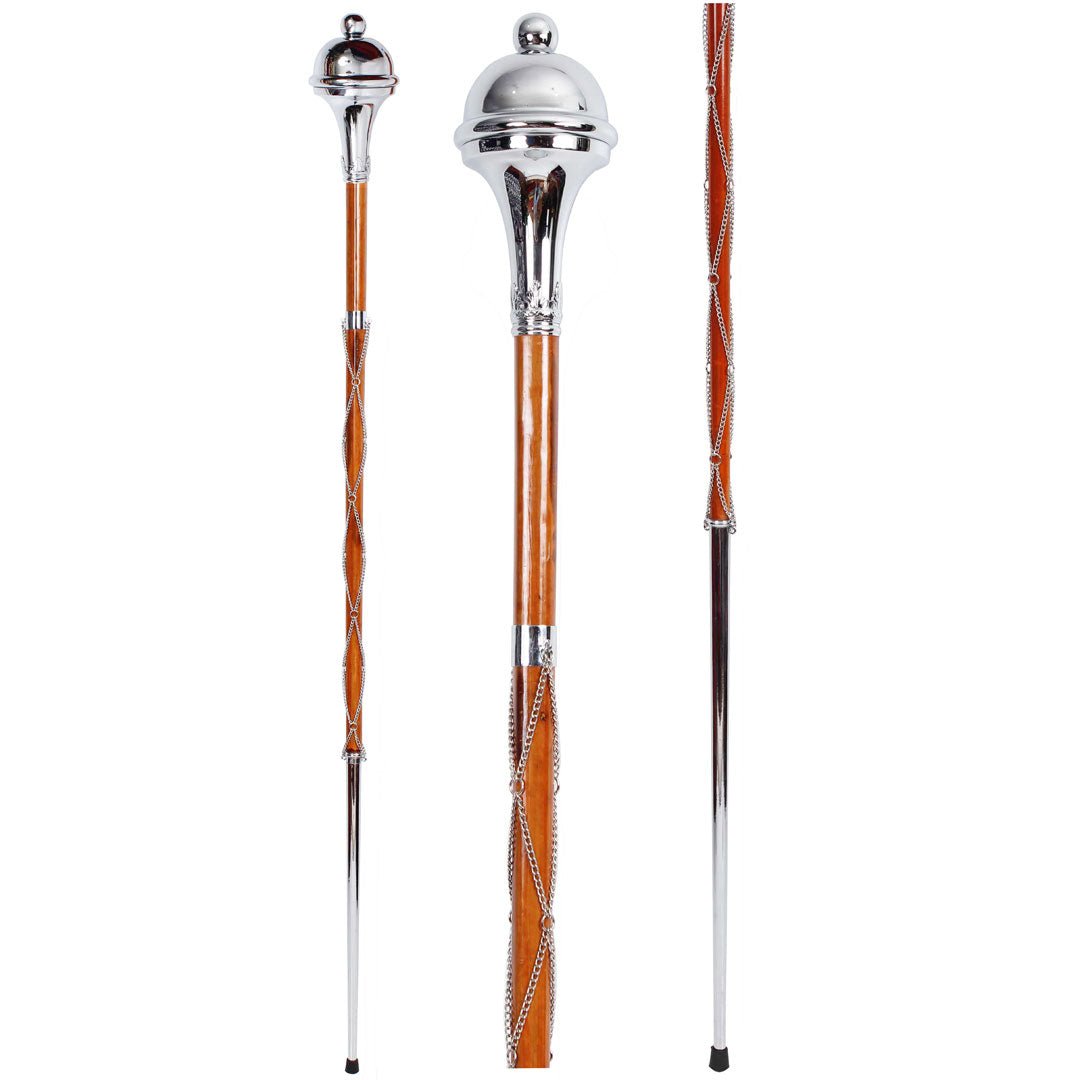 Drum Major Mace or Stave Flat Head Chrome Plated main image 0