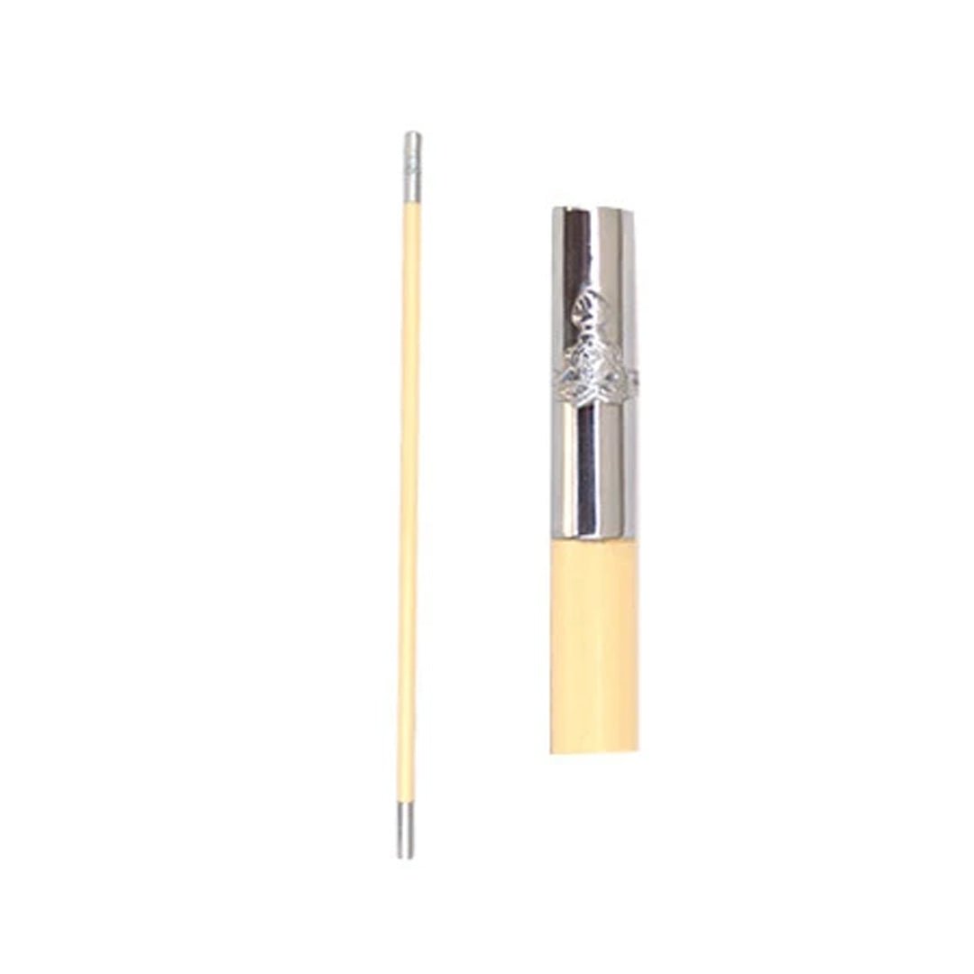 Officer's Stick Straight Top Leather Covered Chrome Plated Fittings MOQ 10 Sticks - Imperial Highland Supplies