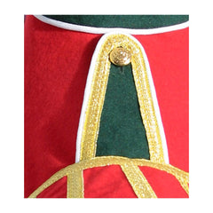 Red Blazer Wool Pipe Band Doublet Green color collar, Epaulets and cuffs 19 - Imperial Highland Supplies