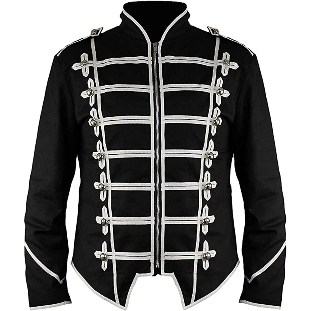 Steampunk Emo Punk Goth Military Officer Parade Jacket Cotton