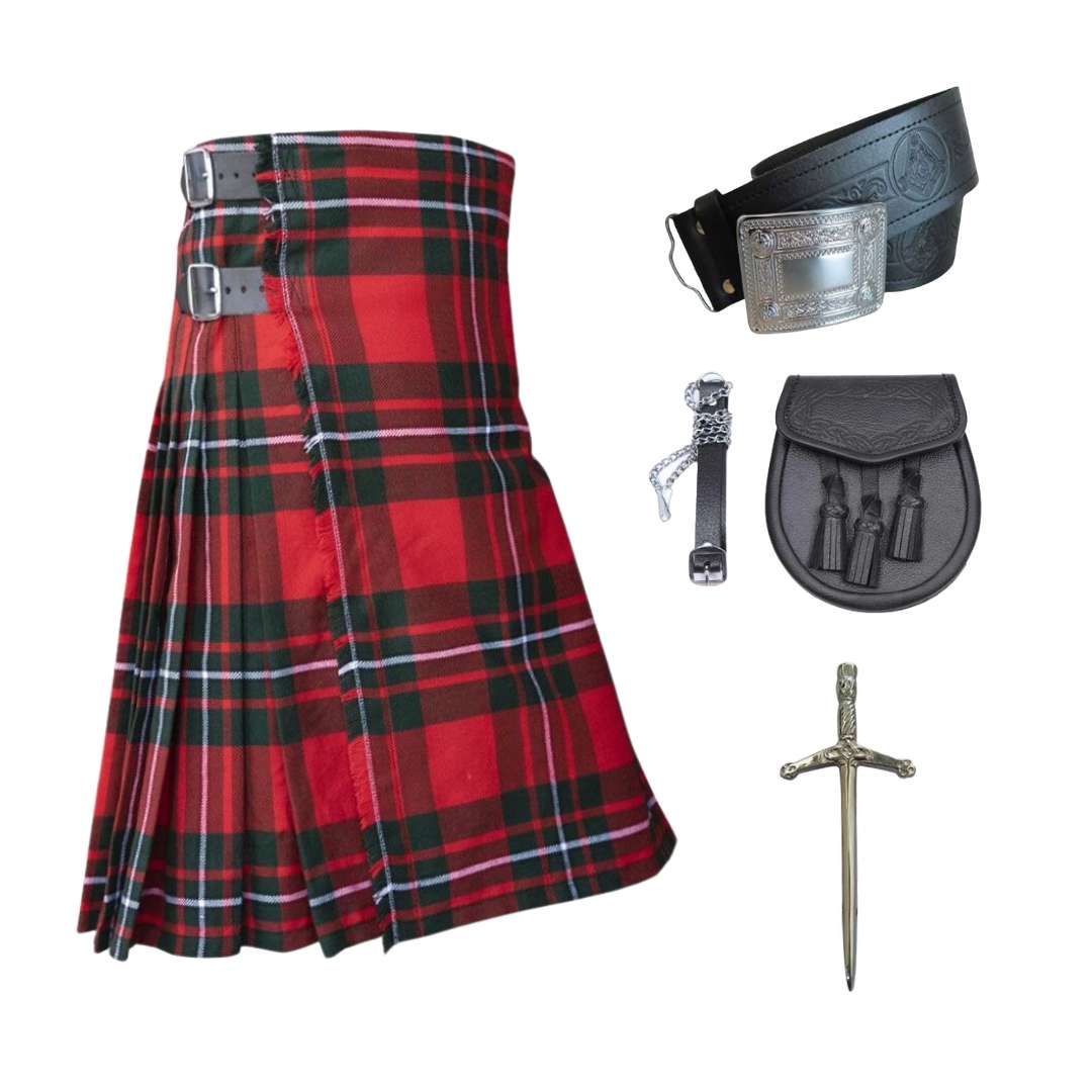 5 Pcs - MacGregor Modern Tartan Kilt Set - Imperial Highland Supplies