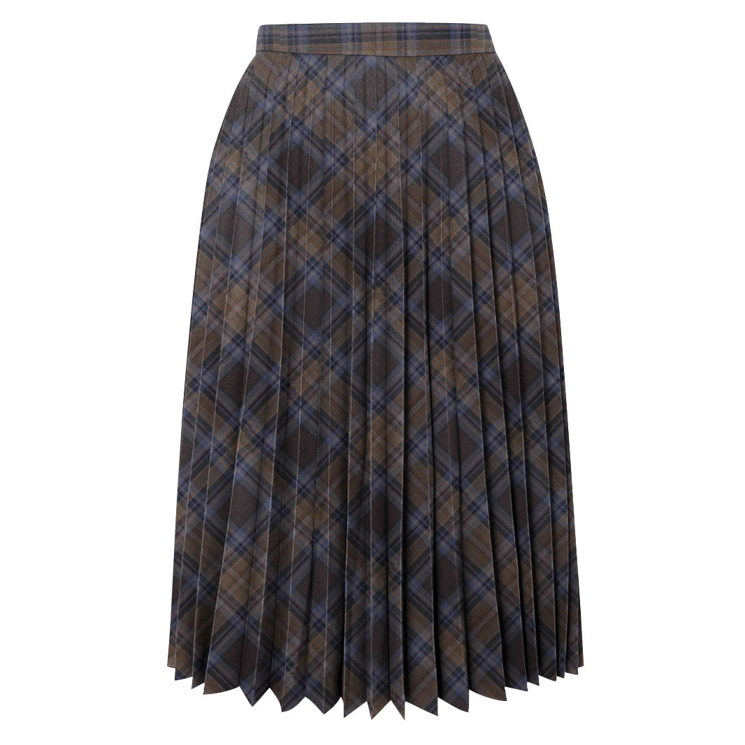 Tartan Fine Pleated Skirt