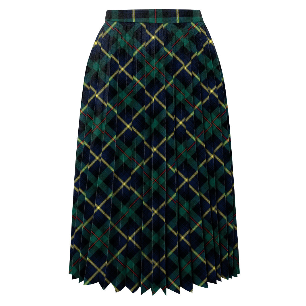 Tartan Fine Pleated Skirt