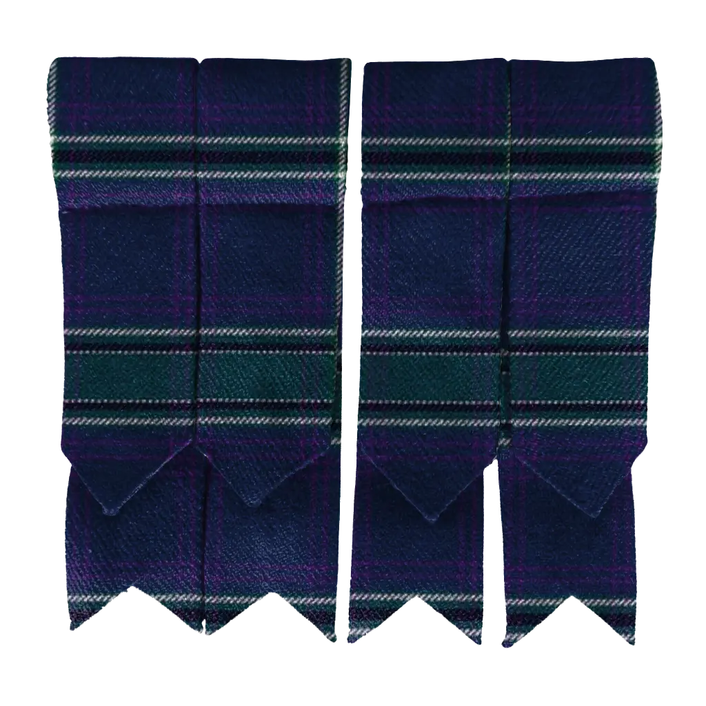 Spirit of West Lothian Tartan Kilt Flashes - Imperial Highland Supplies