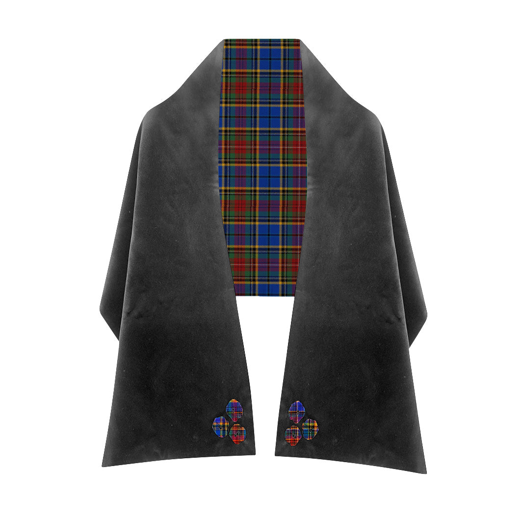 Tartan and Velvet Stole