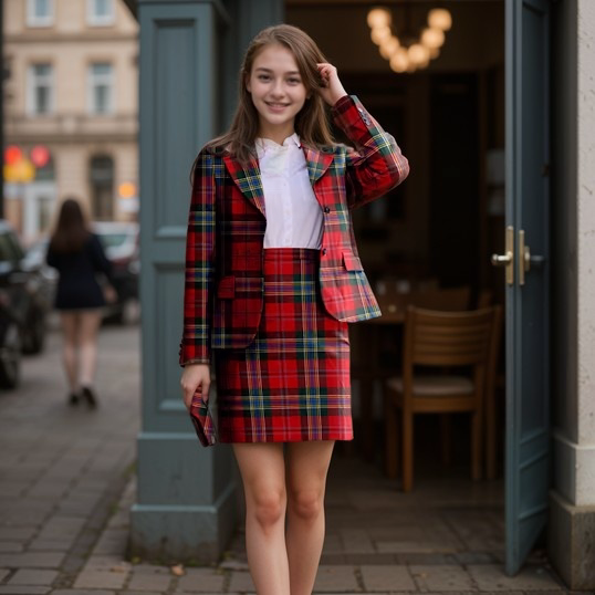 Tartan Pencil Skirt