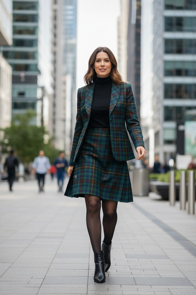 Women's Tartan Jacket Double Button Fastening Amazing Union Tartan - Imperial Highland Supplies