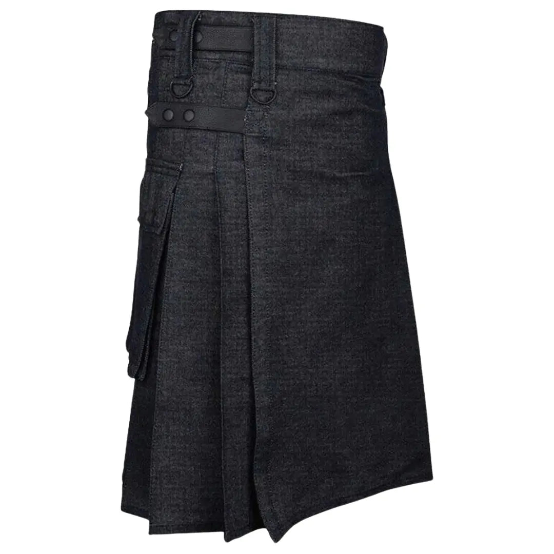 Active Men Denim Utility Kilt - Imperial Highland Supplies