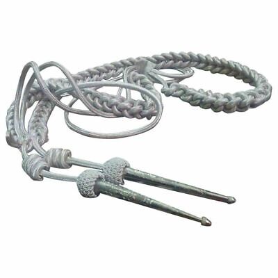 Aiguillettes Wire Cord Army Two Silver Plated Tips - Imperial Highland Supplies