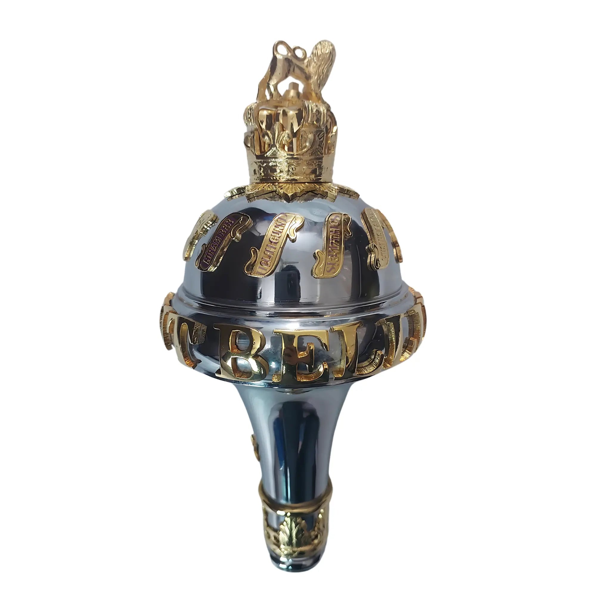 Drum Major Ceremonial Custom Made Mace With Battle Honors - Imperial Highland Supplies