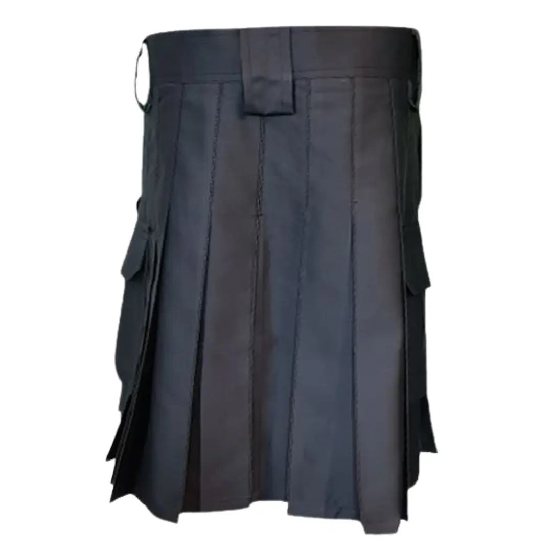 Duty Black Tactical Utility Kilt Front - Imperial Highland Supplies