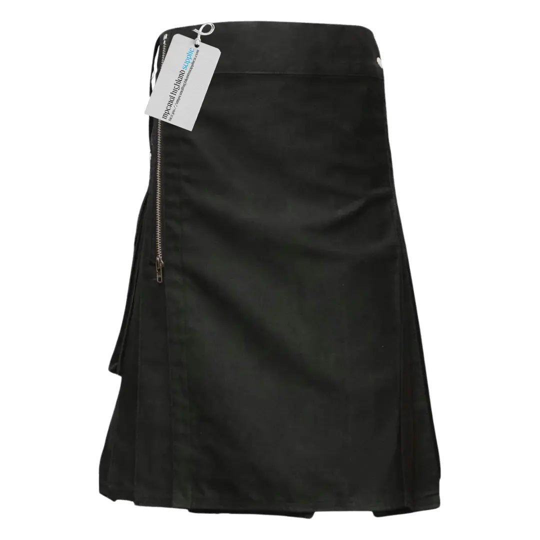 Gothic Fashion Black Utility kilt - Imperial Highland Supplies