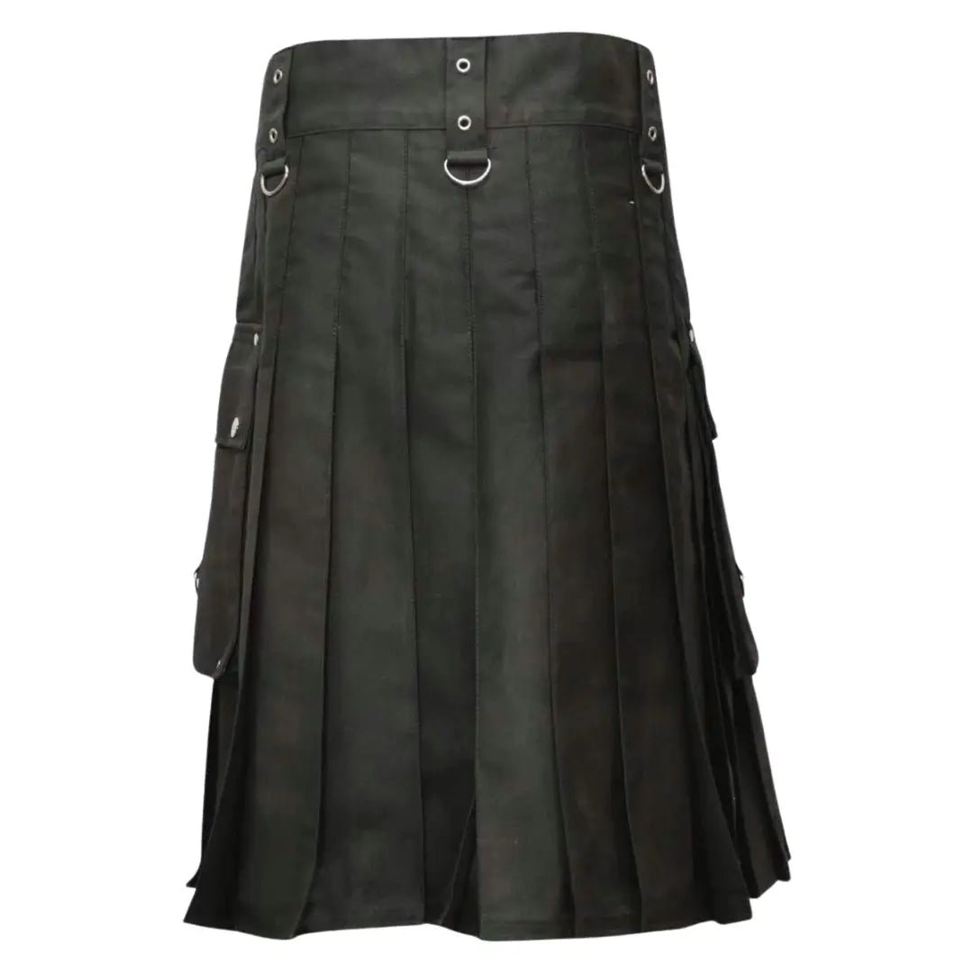 Gothic Fashion Black Utility kilt - Imperial Highland Supplies