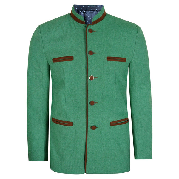 Green German Trachten Bavarian Tyrol Loden Austrian Wool Jacket