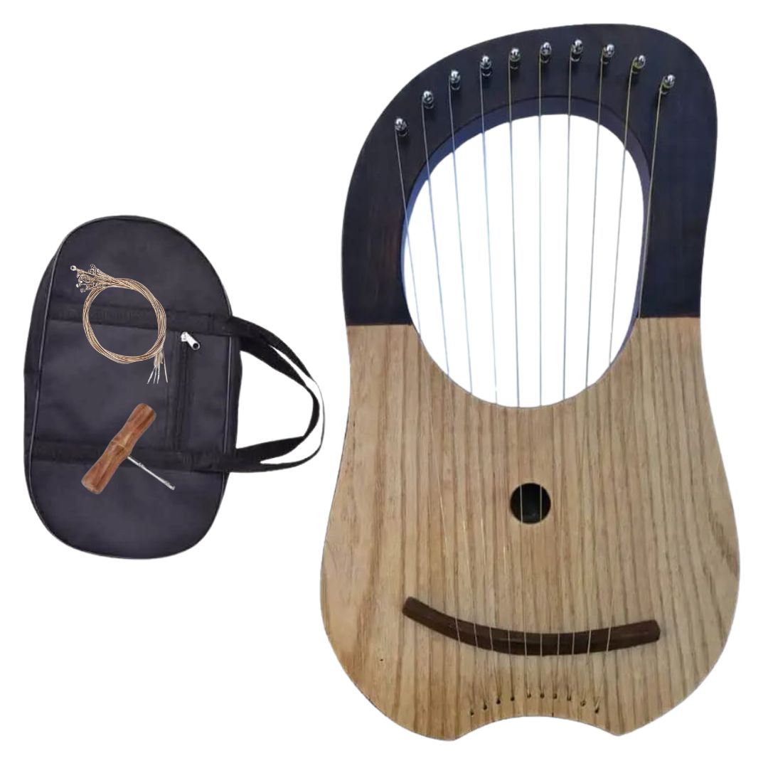 Irish Lyre Harp Sheesham Wood With Metal String Solid Design - Imperial Highland Supplies