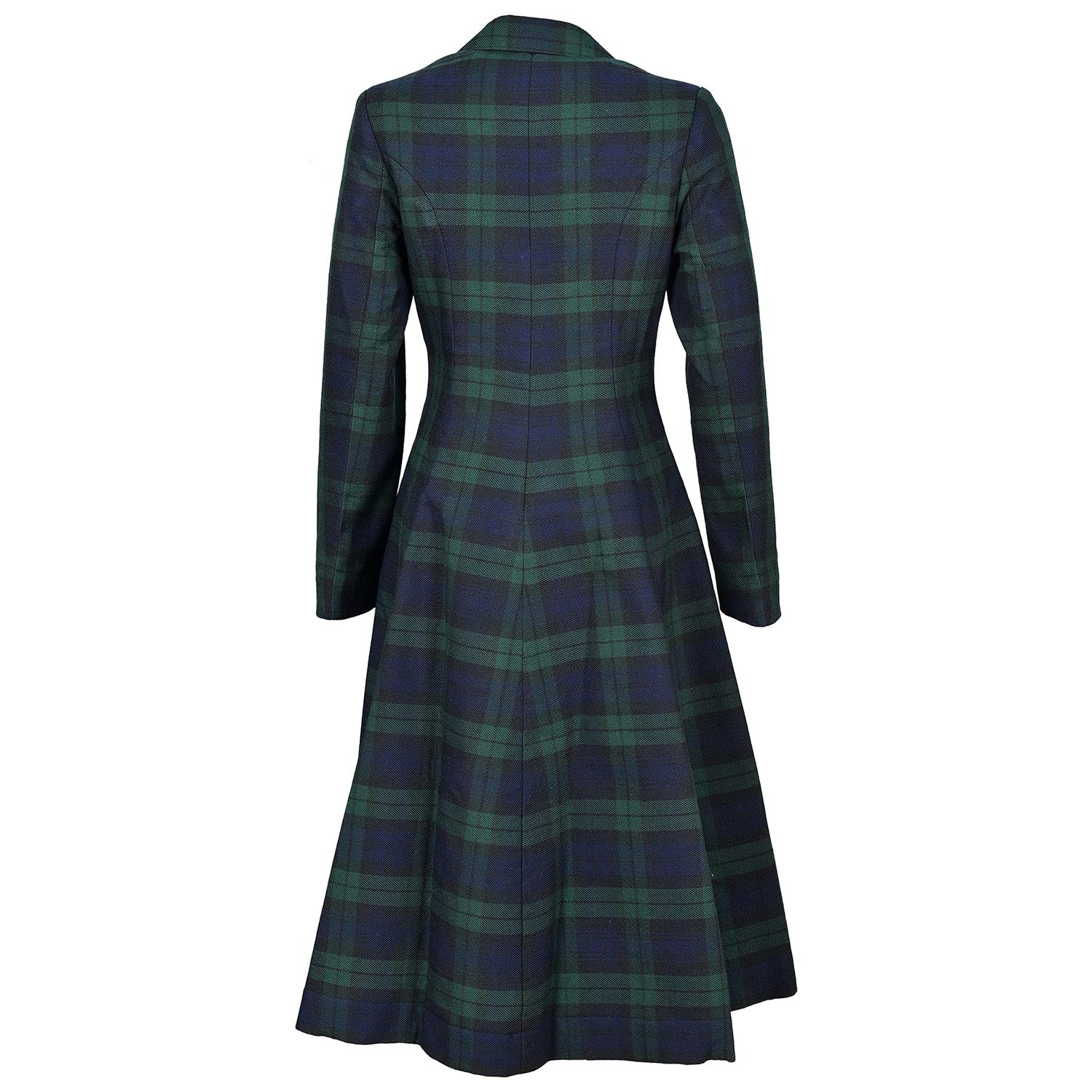 Ladies Kate Coat In Black Watch Tartan Ladies Kate Coat In Black Watch Tartan