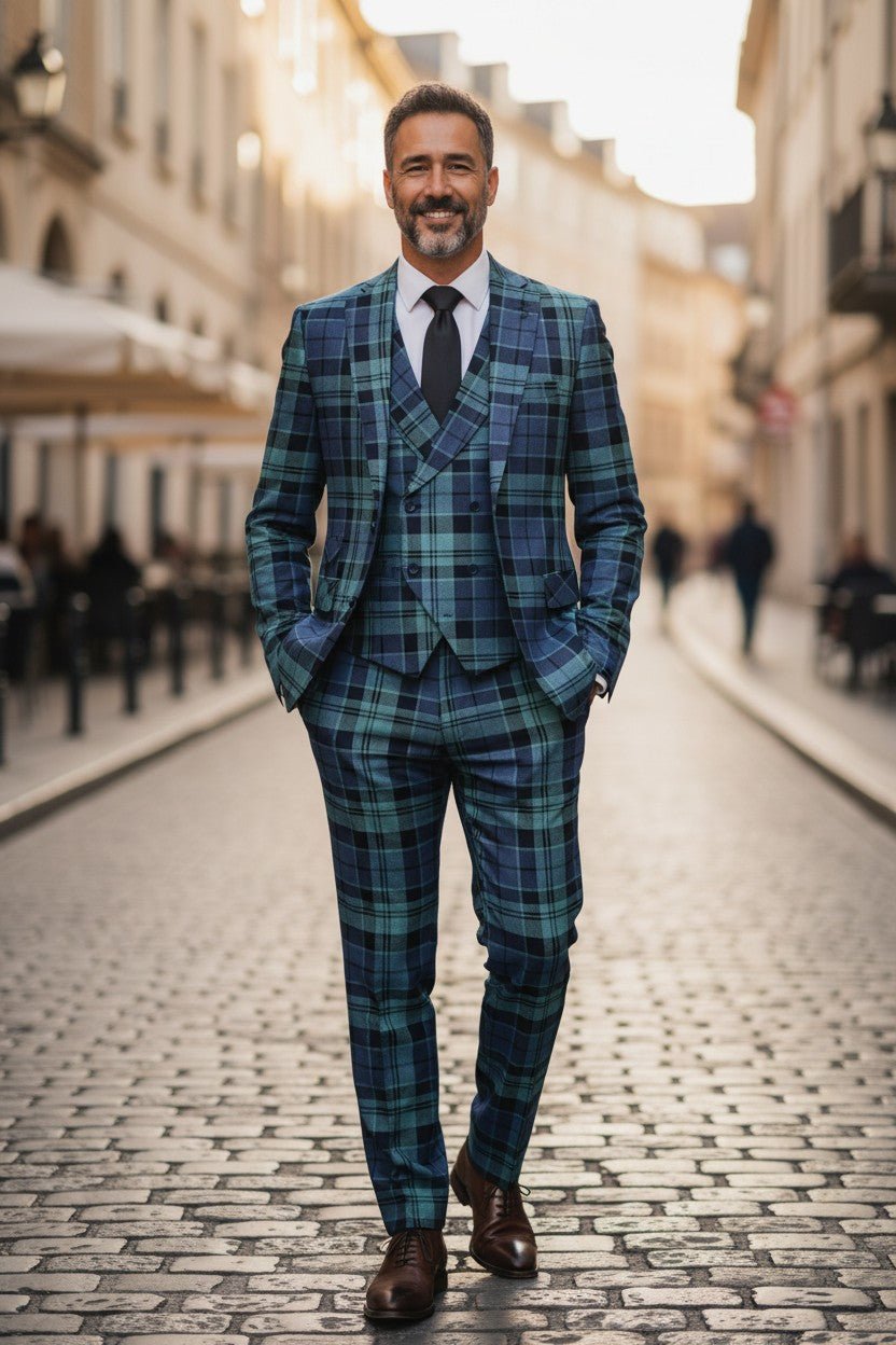 Men's 3 Piece Tartan Suit - Imperial Highland Supplies