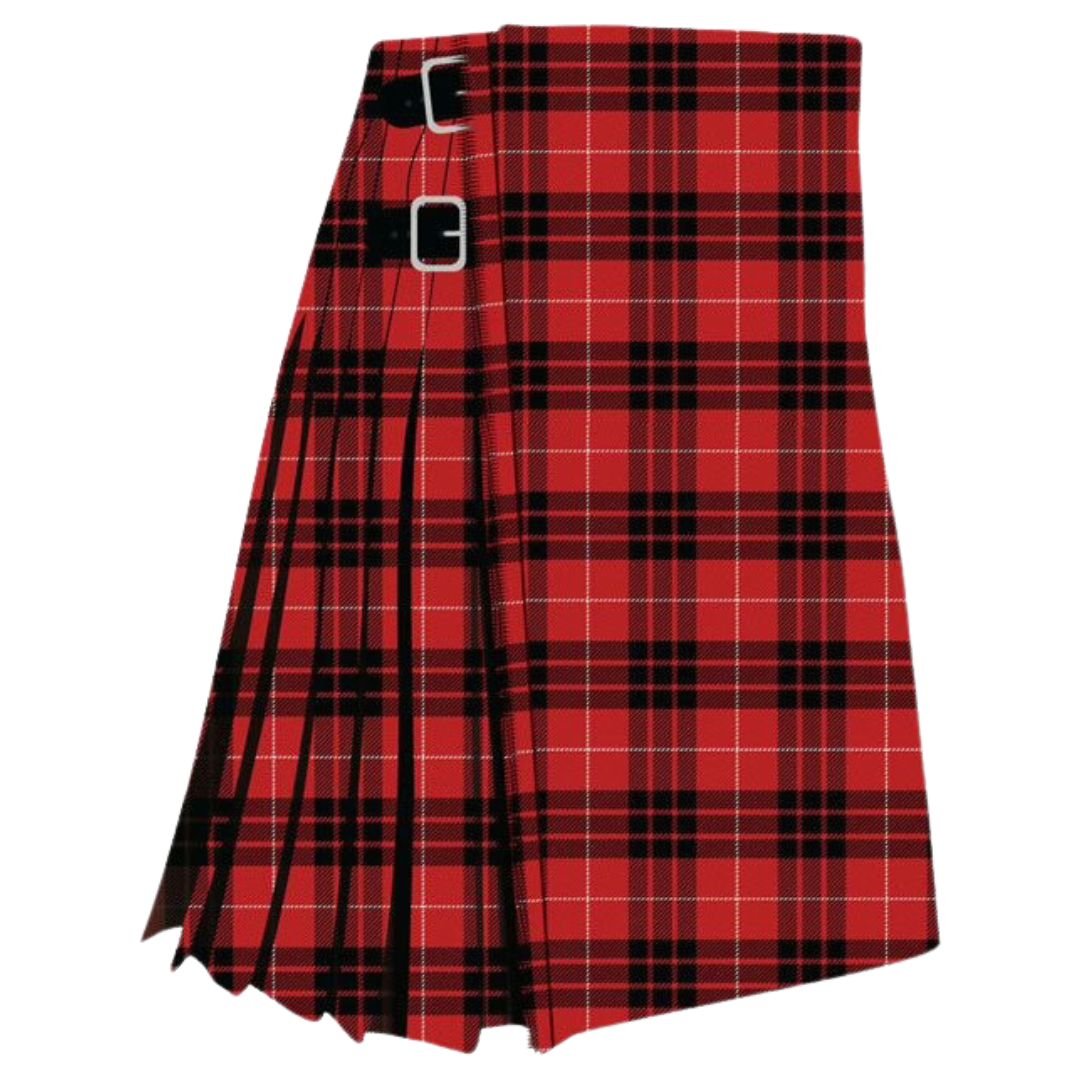 Munro Black & Red Bespoke Tartan Kilt - Imperial Highland Supplies