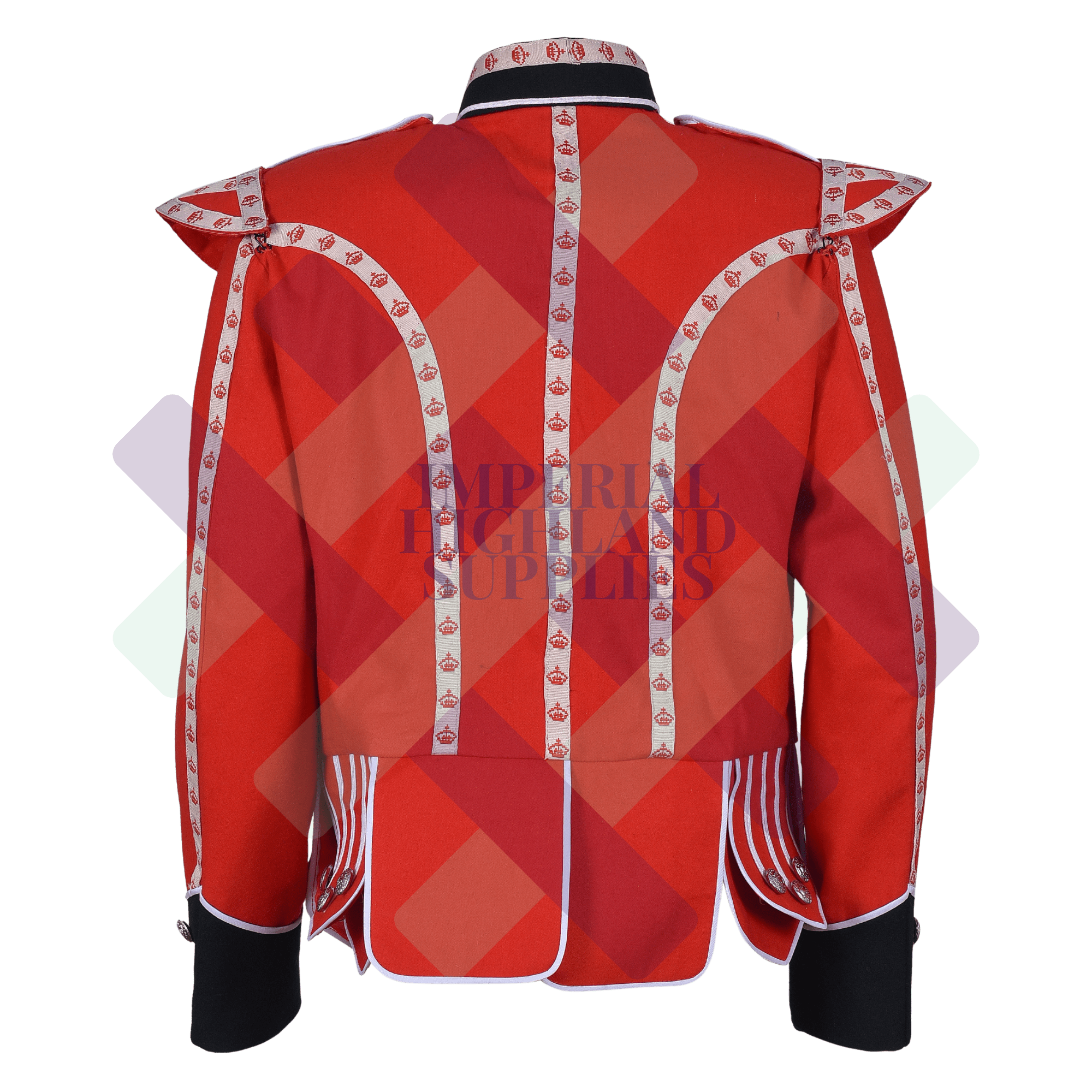 Pipe Band Doublet With Crown Braid Tape - Imperial Highland Supplies