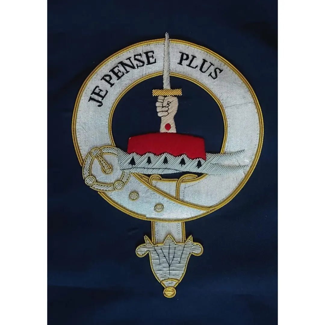 Pipe Banner Double Sided Hand Embroidered Custom Made - Imperial Highland Supplies