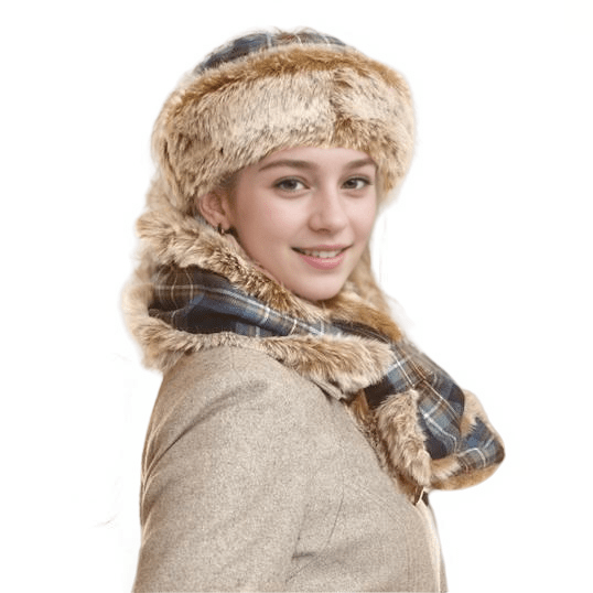 Tartan and Faux Fur Hat - Imperial Highland Supplies