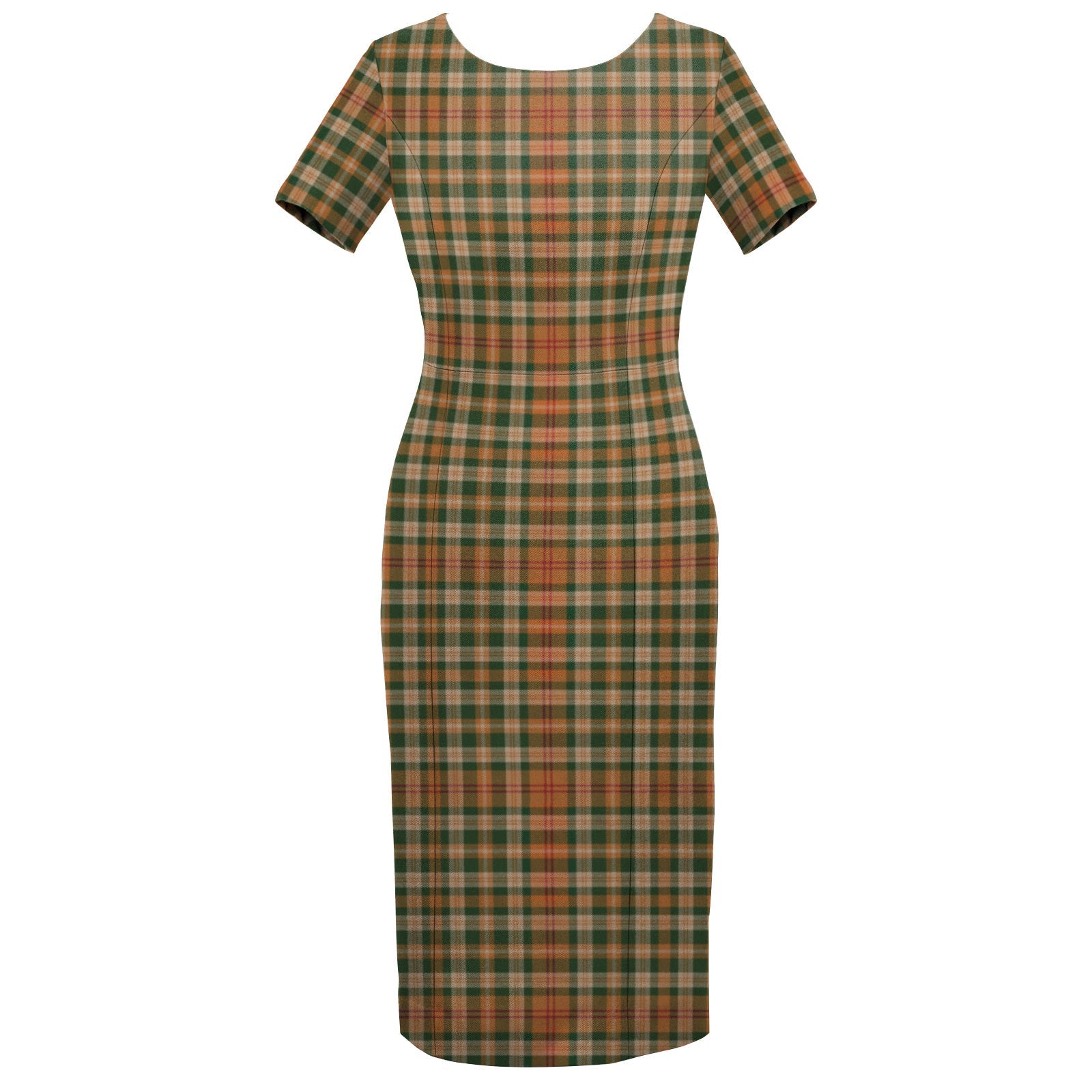 Tartan Shift Dress with Short Sleeve - Imperial Highland Supplies