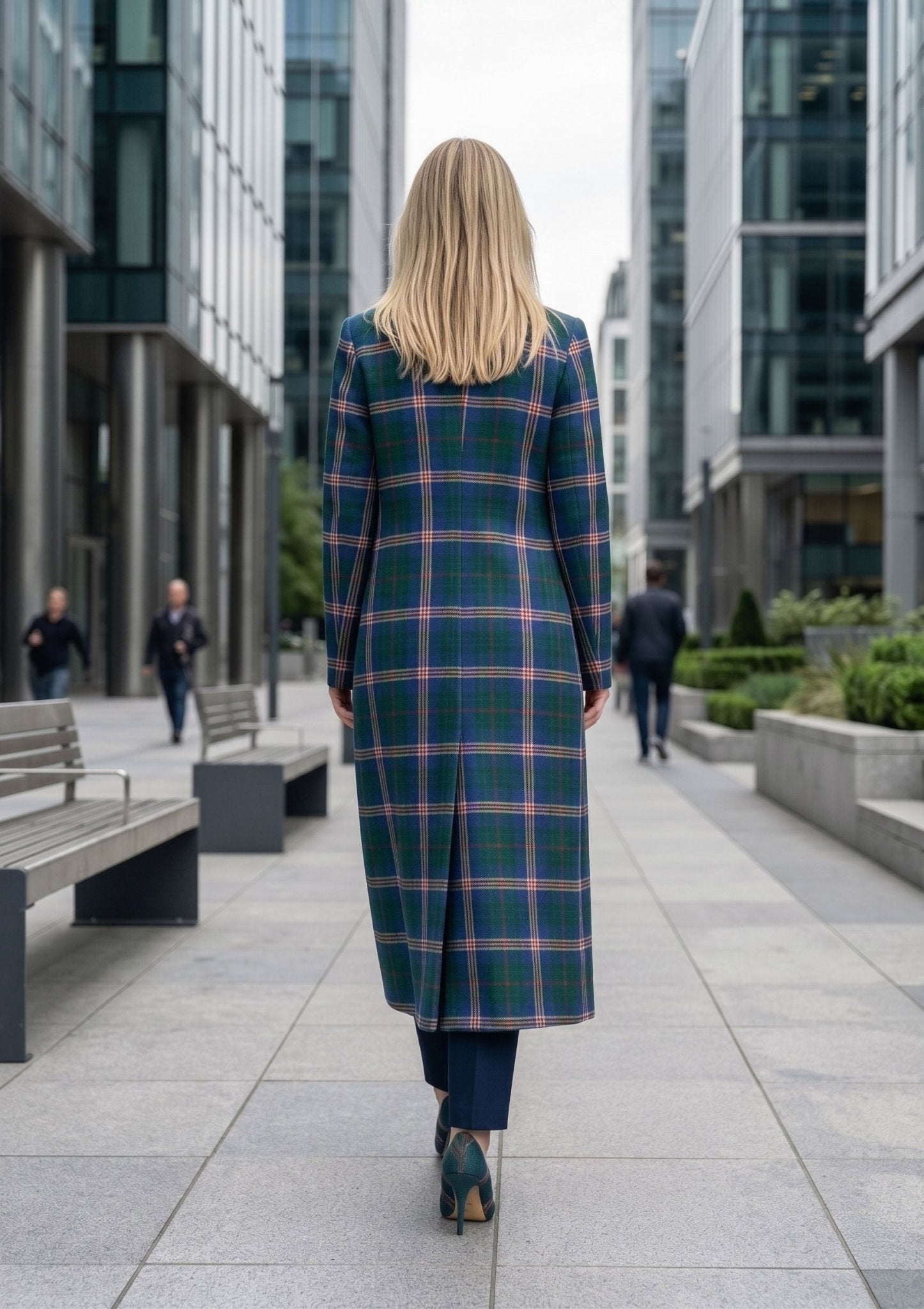 Women's Longline Tartan Jacket - Imperial Highland Supplies