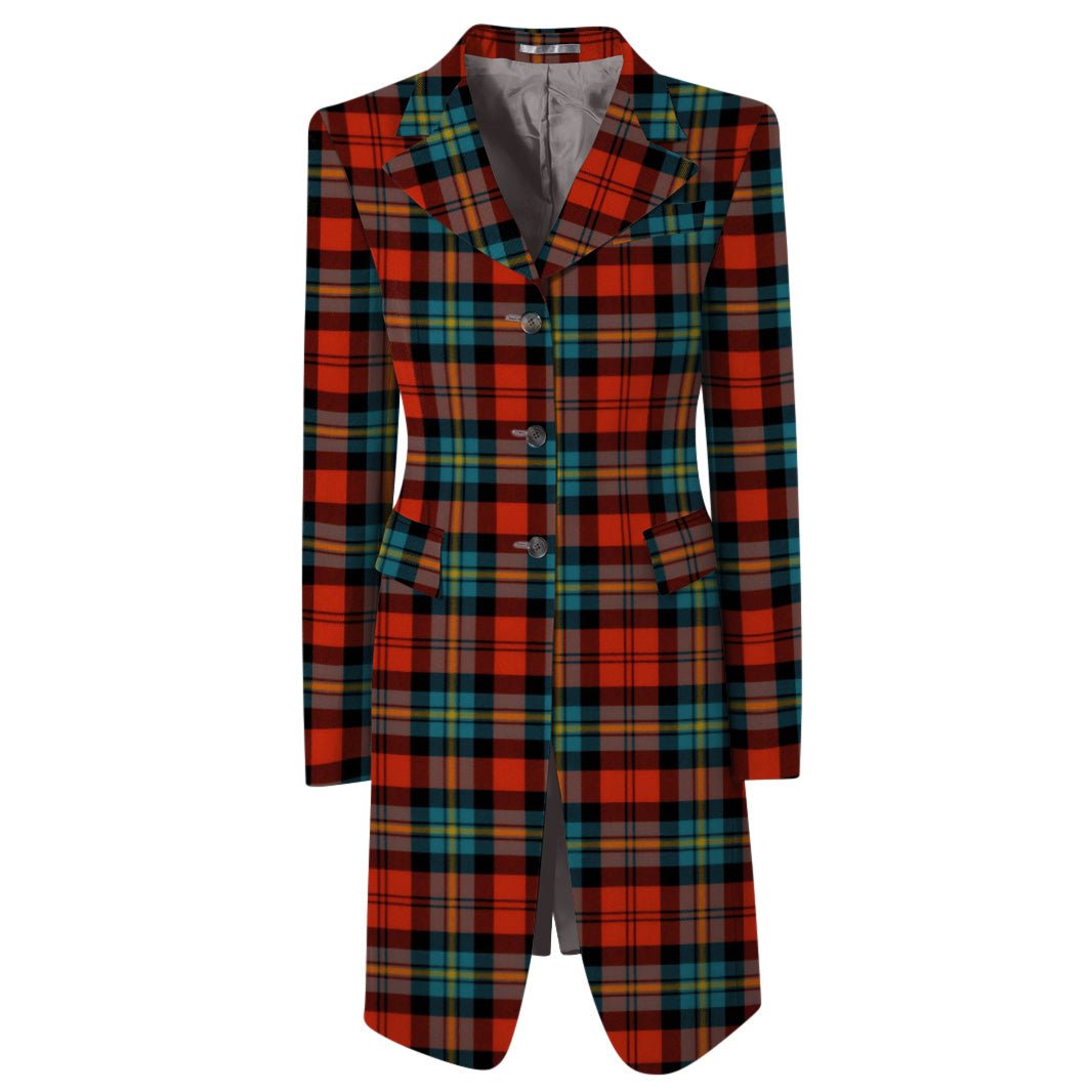 Women's Longline Tartan Jacket - Imperial Highland Supplies