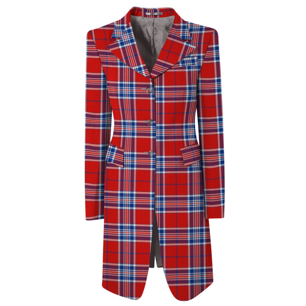 Women's Longline Tartan Jacket - Imperial Highland Supplies