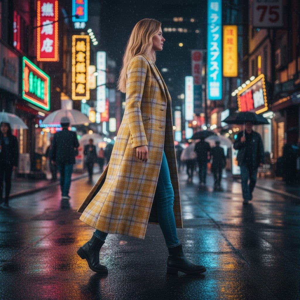 Women's Longline Tartan Jacket - Imperial Highland Supplies