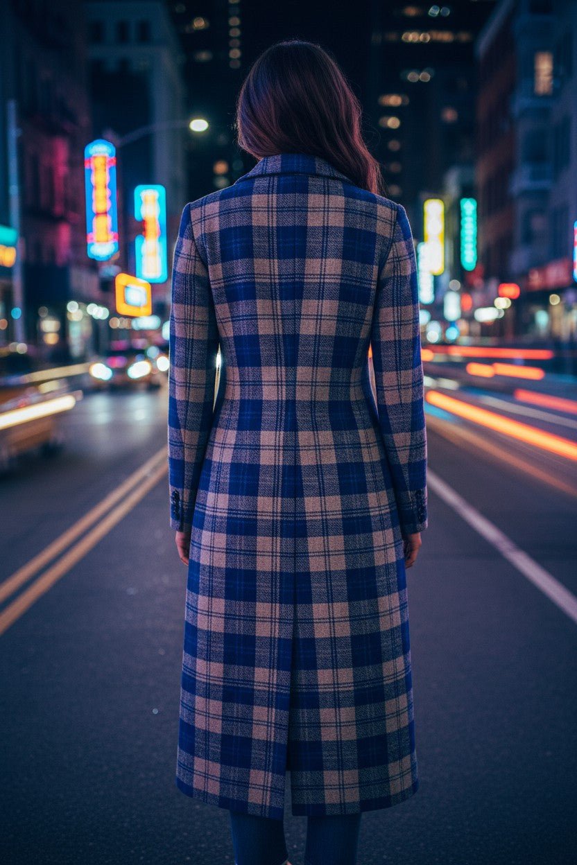 Women's Longline Tartan Jacket - Imperial Highland Supplies