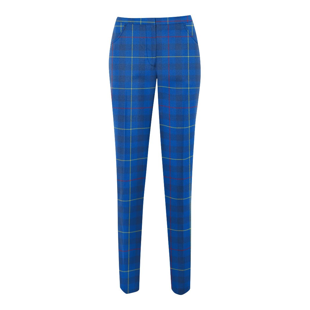 Women's Slim Cut Tartan Trousers - Imperial Highland Supplies