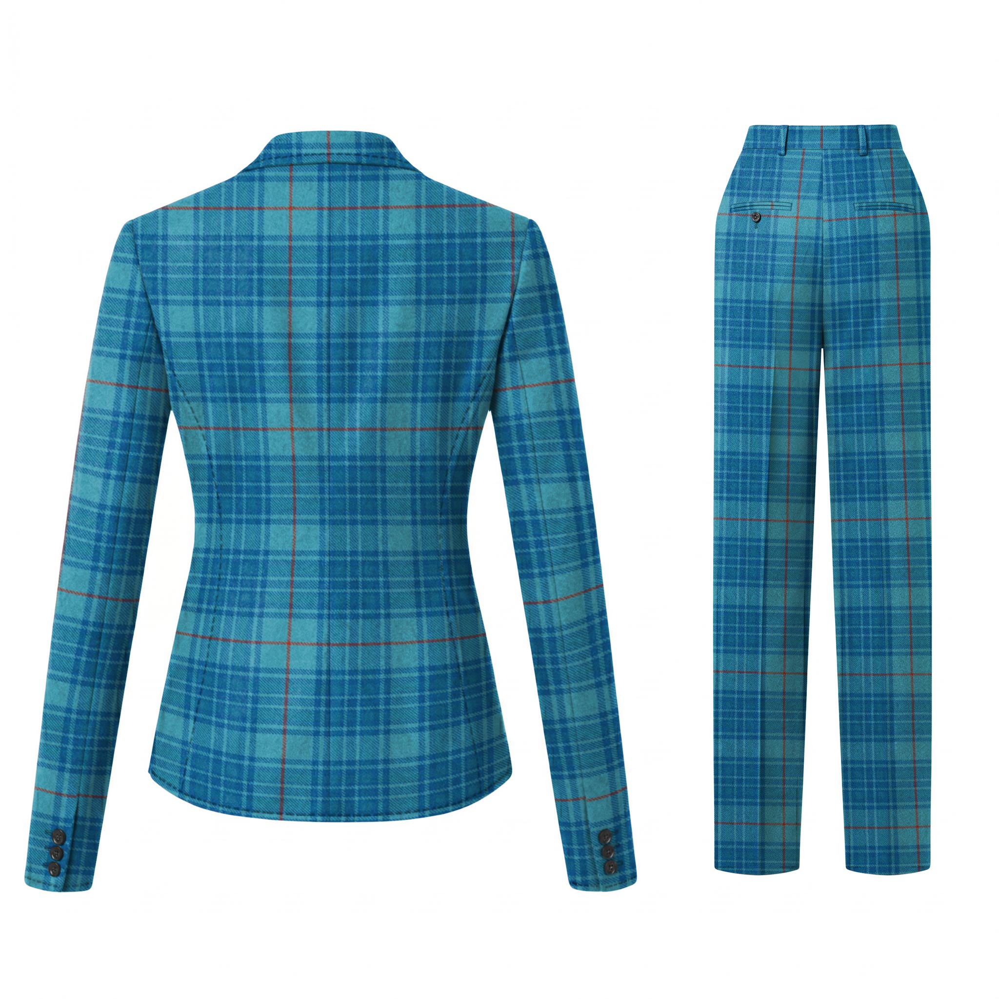Women's Tartan Blazer - 2 Buttons With Pant - Imperial Highland Supplies