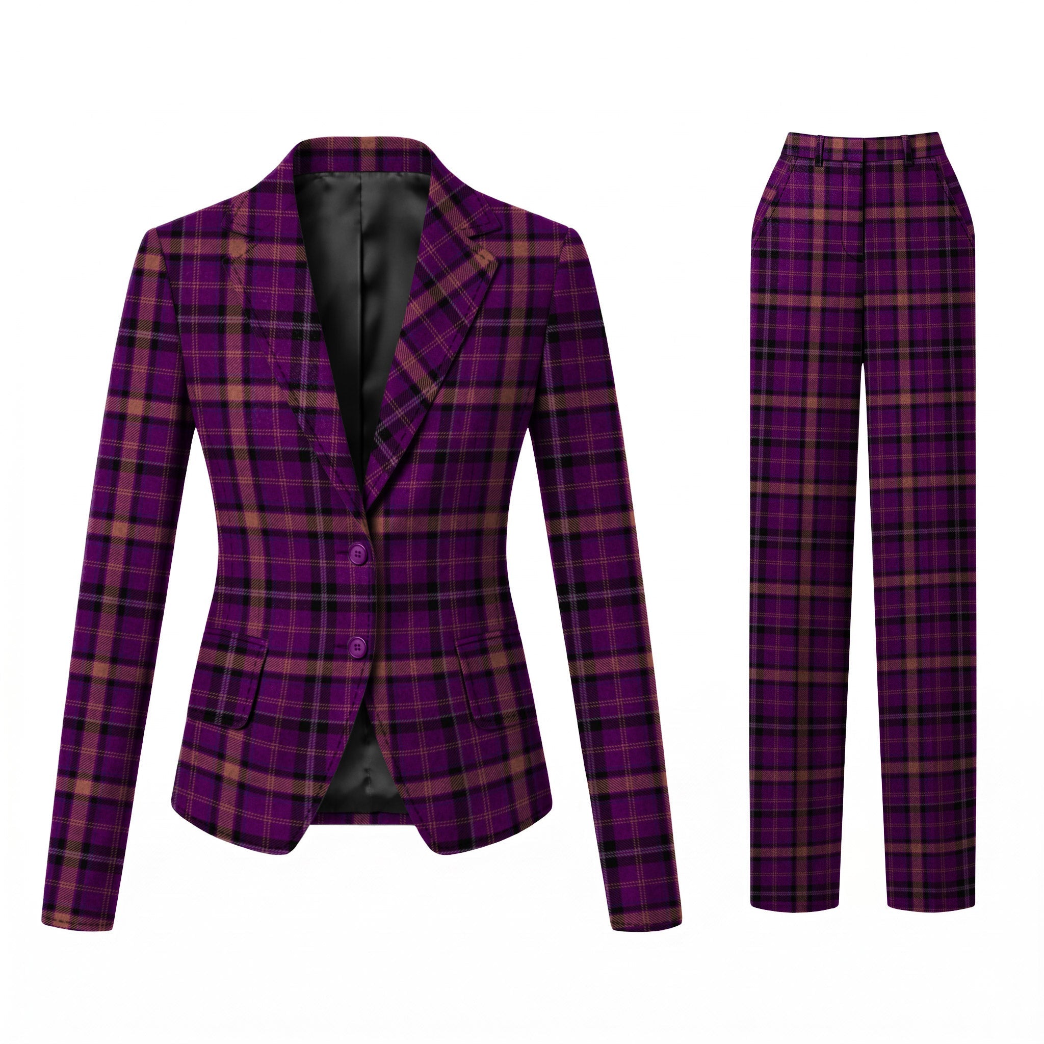 Women's Tartan Blazer - 2 Buttons With Pant - Imperial Highland Supplies