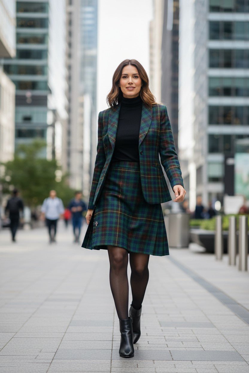 Women's Tartan Jacket Double Button Fastening - Imperial Highland Supplies