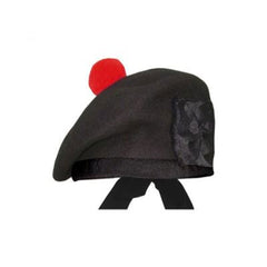 Black Balmoral Hat Plain Head - Imperial Highland Supplies