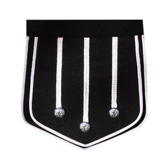 Black Pipe Band Doublet With White Trim - Imperial Highland Supplies
