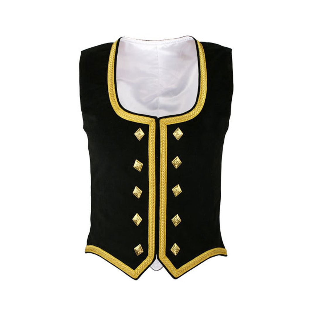 Black Velvet Highland Dance Vest - Imperial Highland Supplies