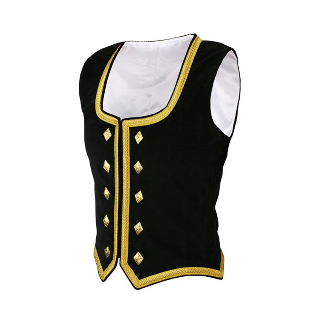 Black Velvet Highland Dance Vest - Imperial Highland Supplies