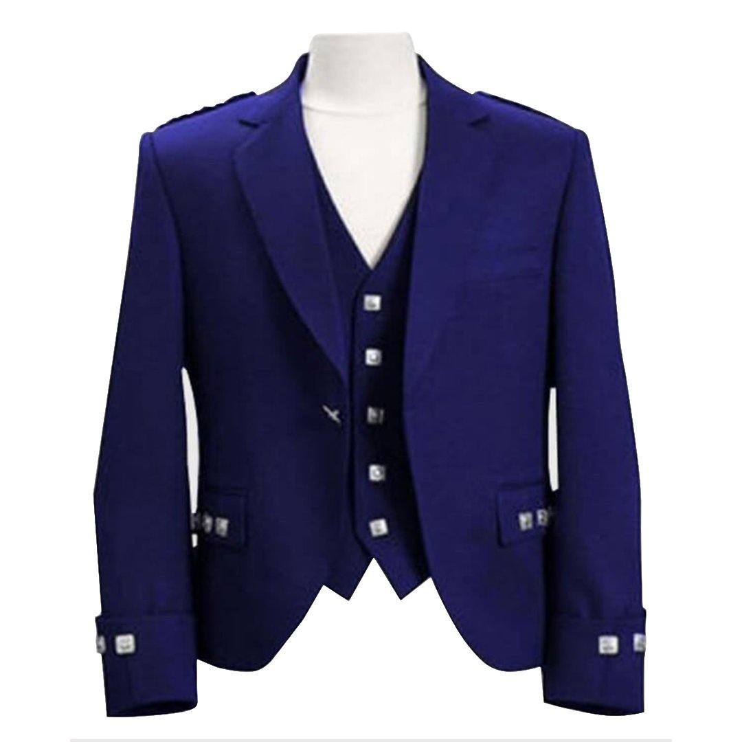 Blue Argyll Jacket And Vest - Imperial Highland Supplies
