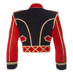 British wool hussar jacket,Michael Jackson leave me alone Military officer Jacket with gold Braiding - Imperial Highland Supplies
