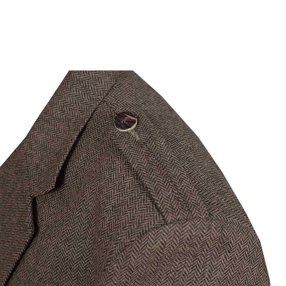 Brown Tweed Wool Argyll Jacket With Waistcoat/Vest - Imperial Highland Supplies