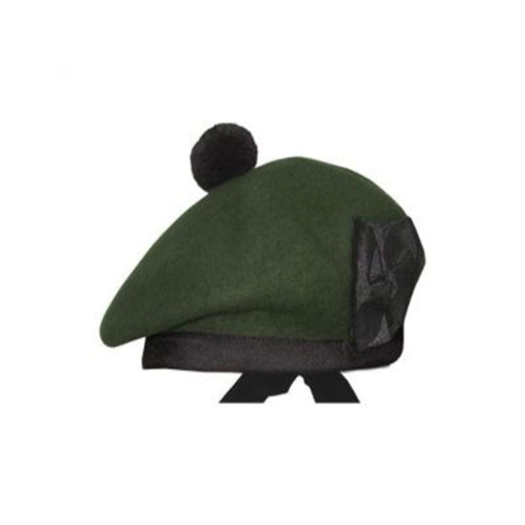 Dark Green Balmoral Hat Plain Head - Imperial Highland Supplies