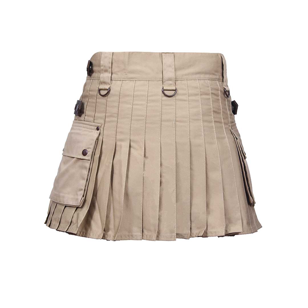 Deluxe Utility Kilt Women Khaki - Imperial Highland Supplies